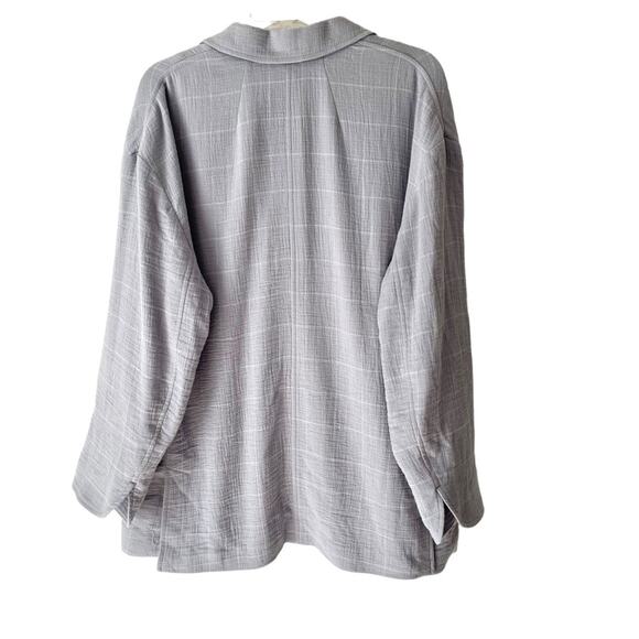 Madewell NWTs Larsen Relaxed Blue Blazer Linen Cotton size XL Boyfriend - Picture 6 of 11